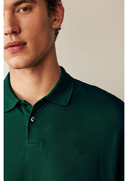 Erkek Kısa Kollu Polo Yaka T-Shirt Yeşil modelleri