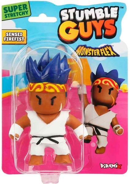 Monster Flex Stumble Guys Stretch Figür 11962 Sensei Firefist