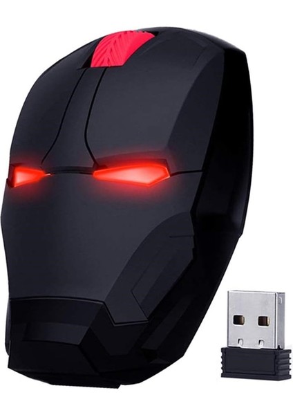 Kablosuz Iron Man Mouse 2.4g Optik - Silver