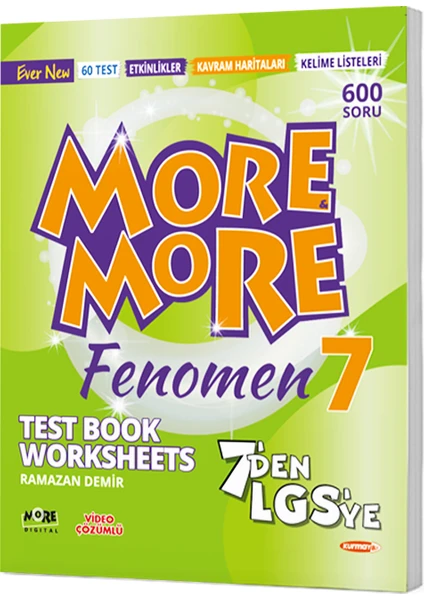 Kurmay Yayınları More & More 7 Fenomen Test Book Worksheets