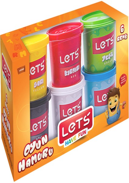 Lets L-8350 Oyun Hamuru 900 gr 6 Lı