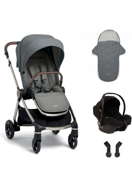 Mamas Papas Strada Cosmo Travel Sistem Bebek Arabası Grey Melange