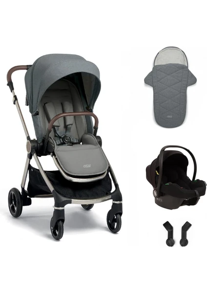 Mamas & Papas Mamas Papas Strada Cosmo Travel Sistem Bebek Arabası Grey Melange