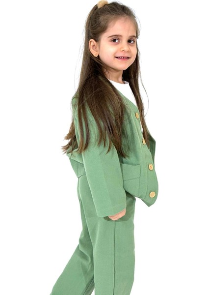 Çocuk Oversize Gabardin Pantalonlu 2 Li Alt Üst Takım