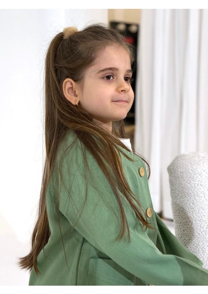 Çocuk Oversize Gabardin Pantalonlu 2 Li Alt Üst Takım fırsatları