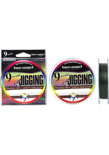 Sea Horse Jigging Pe 0,06 mm 150MT 9x Green