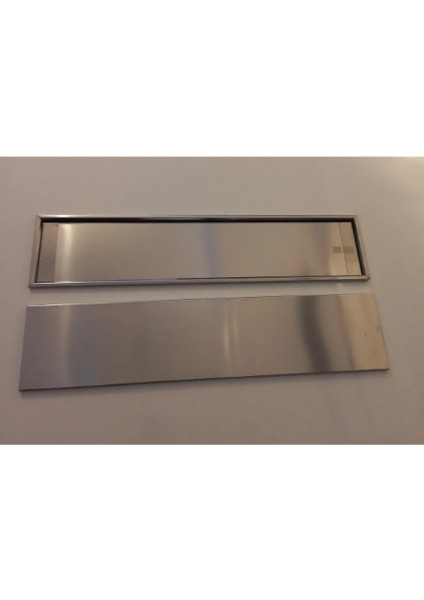 Paslanmaz Metal Plaka Altlığı Krom Plakalık Geçmeli Plaka 1 Adet