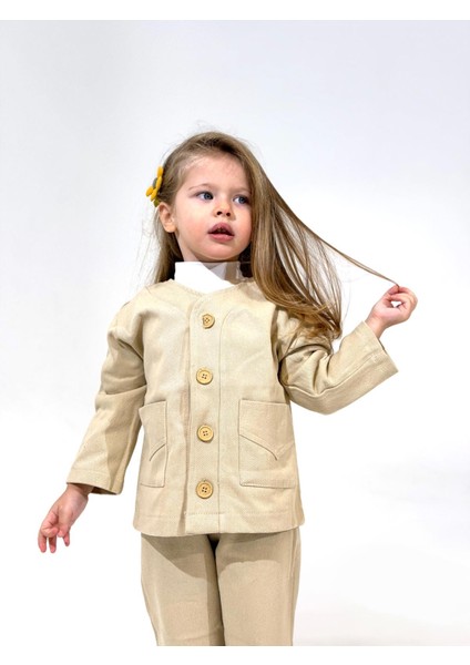 Çocuk Oversize Gabardin Pantalonlu 2 Li Alt Üst Takım