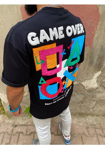 Giyim Siyah Sırt Baskılı Oversize T-Shirt fiyatları