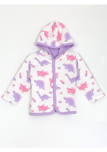 Kapüşonlu Kız Bebek Basic Hırka 3 Ay-3 Yaş