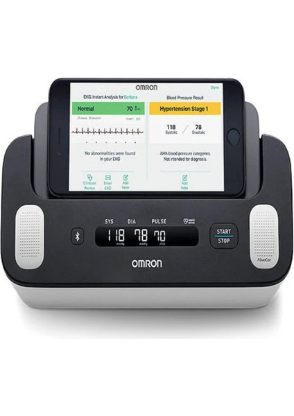 Evde Hipertansiyon Takibi ve AFib Taraması için OMRON Complete Akıllı Ev Tansiyon Aleti ve EKG 2'si 1 Arada