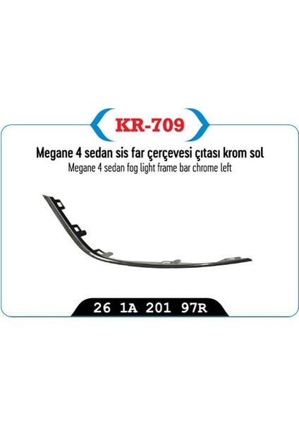 Megane 4-Iv Sis Far Kapak Nikelajı Sol 261A20197R NSKR-709