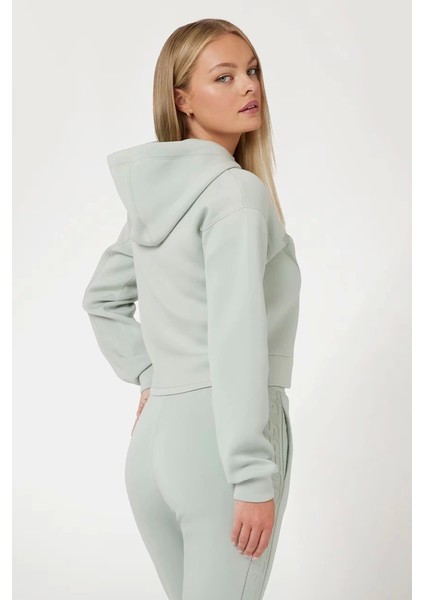 Kadın Önde Üçgen Logolu Scuba Sweatshirt