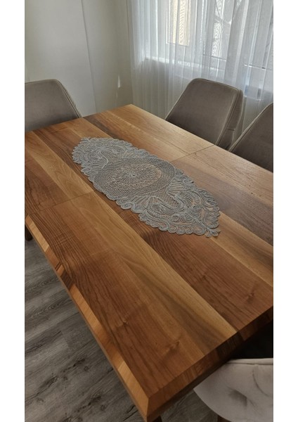 Zesa Home Güpürlü Tül Desenli Renk Renk Runner