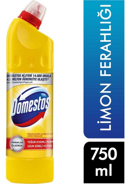 Çamaşır Suyu 750 ml Limon Ferahlığı