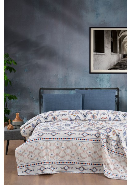 Anatolia %100 Pamuk Çift Kişilik Pike 200X230 Cm, Yazlık, Yumuşak Yatak Örtüsü, Çok Amaçlı Pike
