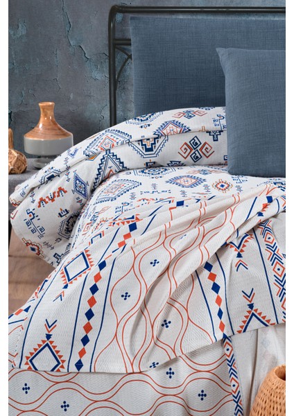 Anatolia %100 Pamuk Çift Kişilik Pike 200X230 Cm, Yazlık, Yumuşak Yatak Örtüsü, Çok Amaçlı Pike