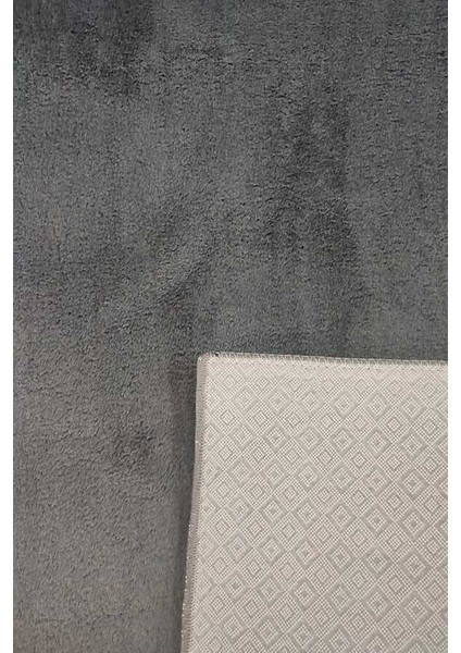 Yıkanabilir Kaymaz Taban Antrasit Post Peluş Halı Kesme Yolluk Oturma Odası Salon Yatak Odası Halısı fiyatları