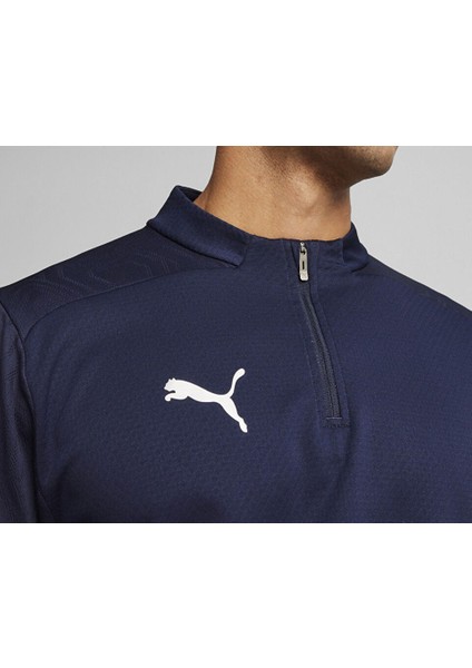 Teamfinal Training 1/4 Zip Erkek Futbol Antrenman Uzun Kollu Üst 65855106 Lacivert