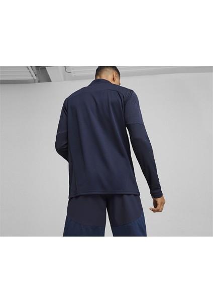 Teamfinal Training 1/4 Zip Erkek Futbol Antrenman Uzun Kollu Üst 65855106 Lacivert