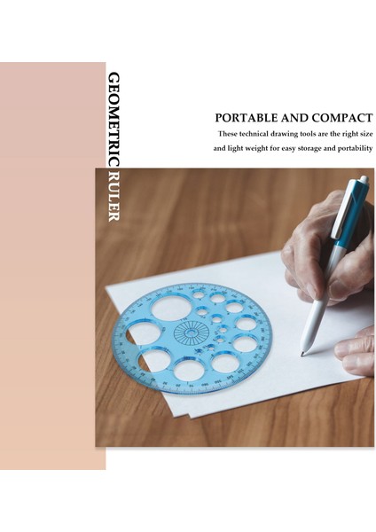 2 Adet Çok Fonksiyonlu Geometrik Cetvel Plastik Daire Çizim Aracı Çizim Şablonları Temizle Grafik Tasarım Araçları (Yurt Dışından) fiyatları