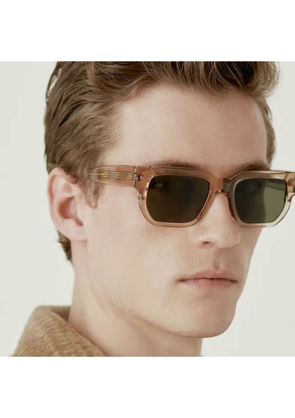 6558 9 Dikdörtgen Kahverengi Erkek Güneş Gözlüğü modelleri