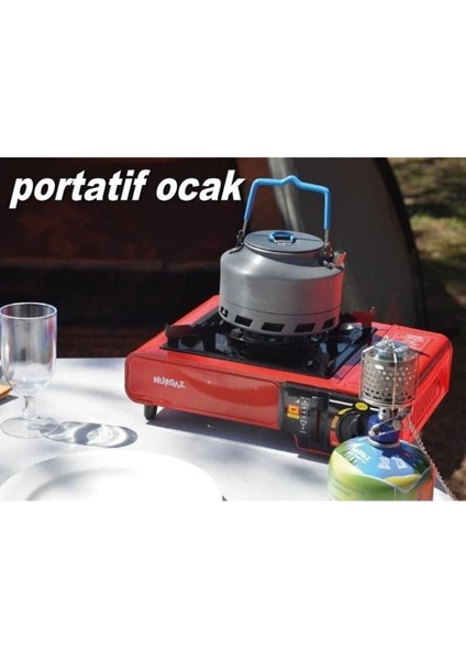 Portatif Kamp Ocağı + Orjinal Taşıma Çantası + 5 Gaz Kartuşu indirimleri