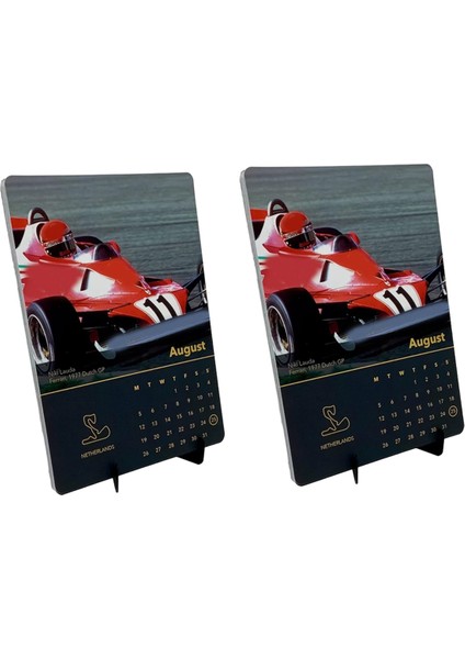 2 Adet Taşınabilir Aylık Duvar Takvimi 2024 Formül Yarış Arabası Takvimi Yarış Arabası Görüntüleri ile Masa Takvimi (Yurt Dışından)
