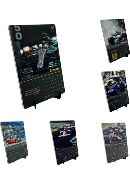 2 Adet Taşınabilir Aylık Duvar Takvimi 2024 Formül Yarış Arabası Takvimi Yarış Arabası Görüntüleri ile Masa Takvimi (Yurt Dışından) fırsatları
