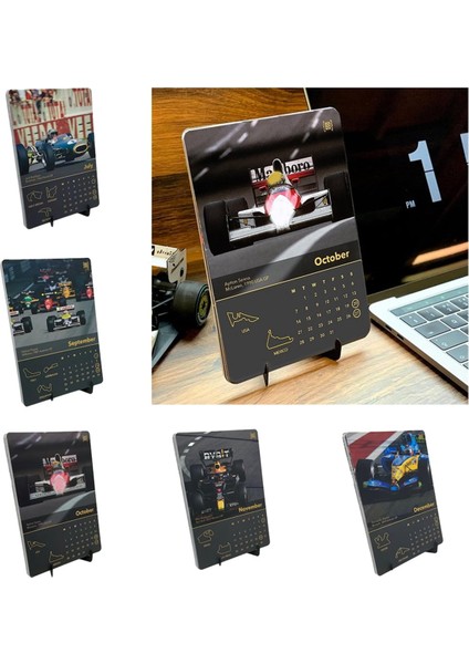 2 Adet Taşınabilir Aylık Duvar Takvimi 2024 Formül Yarış Arabası Takvimi Yarış Arabası Görüntüleri ile Masa Takvimi (Yurt Dışından) indirimleri