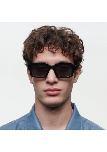 6906 7 Dikdörtgen Yeşil Erkek Güneş Gözlüğü modelleri