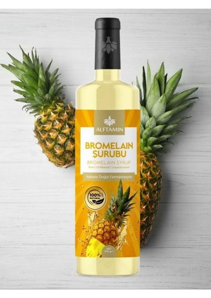Bromelain Ananas Içeren Detox Şurubu Bromelain Detox L-Carnitin Içeren Detox Şurubu 250 ml