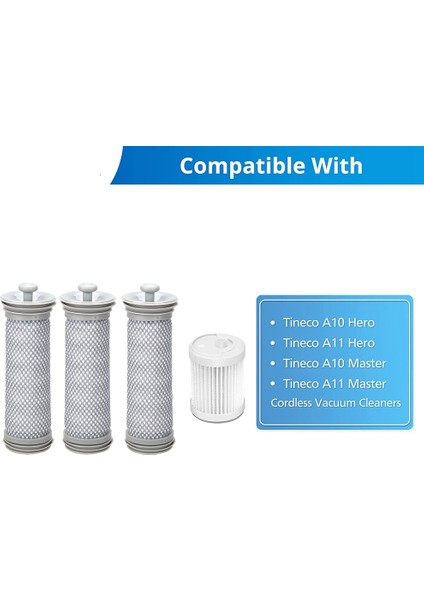 Tineco A10 Hero/master, A11 Hero/master Pure One S12 Akülü Vakum Sonrası Filtreler ve Hepa Filtre Için Yedek Filtre (Yurt Dışından) fırsatları