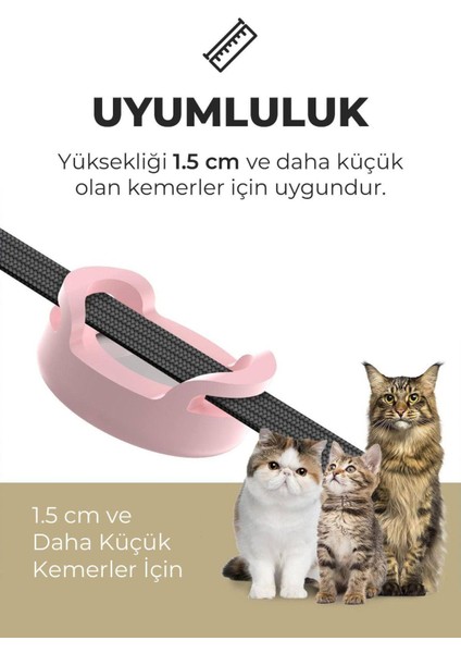 Airtag Uyumlu Silikon Kılıf Köpek Tasmasına Takılabilir Yıkanabilir Yüksek Kalite