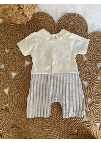 Ayıcık Nakışlı Erkek Bebek Tulum modelleri