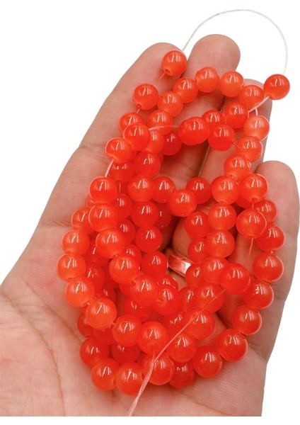 8 mm Cam Boncuk Tesbih Aksesuar Boncuk Bead (2 Dizi)