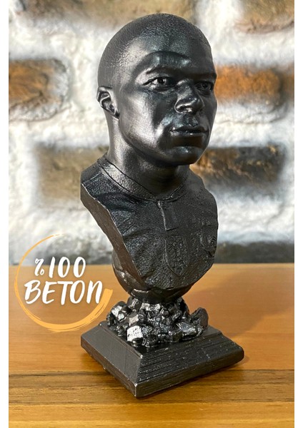 Mbappe(13 cm Boyunda) ve Ballon D'or (15 cm Boyunda )-Paketi ile Beraber Beton Büst/figür/biblo