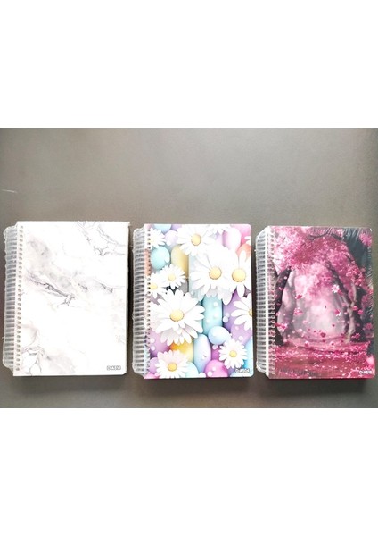 Ahşap Kapak 100 Yaprak Çizgisiz Defter A5 Spiralli