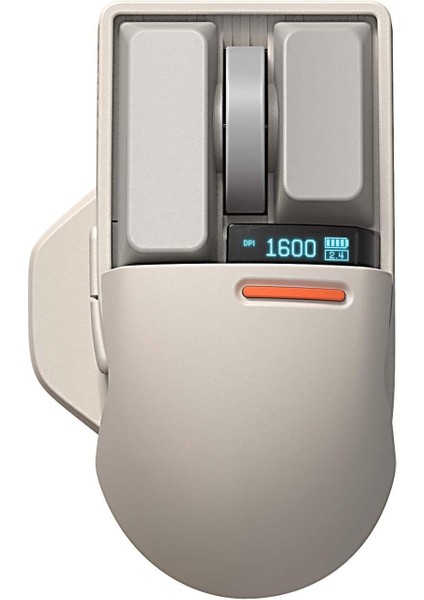Touch Pbt Kablosuz Mouse Bluetooth, Kablolu Bağlantı, Şarj Edilebilir, Gri