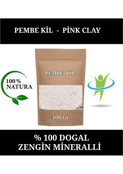 Pembe Kil 100 gr ( Pink Clay ) Pambe Kil Maskesi Pembe Toz Kil.