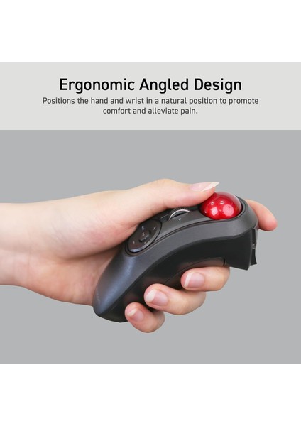 Relacon Elde Taşınabilir Trackball Işaretçisi, Ergonomik Başparmak Mouse