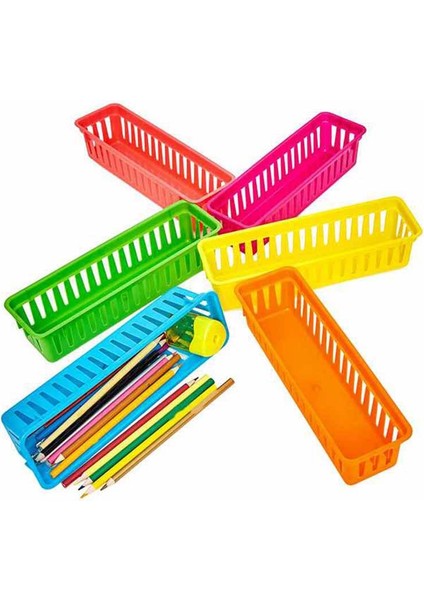 Sınıf Kalemlik Kalem Sepeti Veya Mum Boya Sepeti, Çeşitli Renkler, Rastgele Renkler (10'lu Paket) (Yurt Dışından) fırsatları