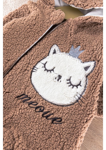 Kedi Figürlü Peluş Welsoft Kız/erkek Bebek Tulum