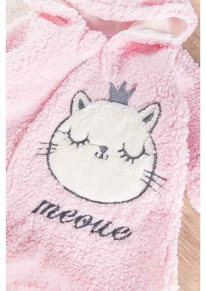 Kedi Figürlü Peluş Welsoft Kız/erkek Bebek Tulum