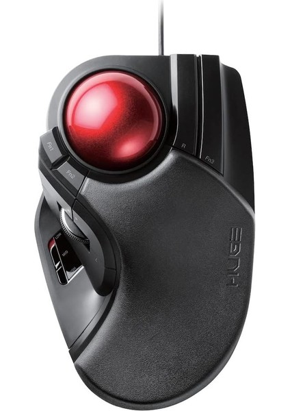 Huge Trackball Mouse, Kablolu, Parmakla Çalıştırılan, 8 Düğmeli