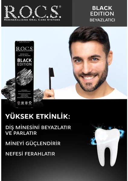 Black Edition Kömürle Diş Macunu