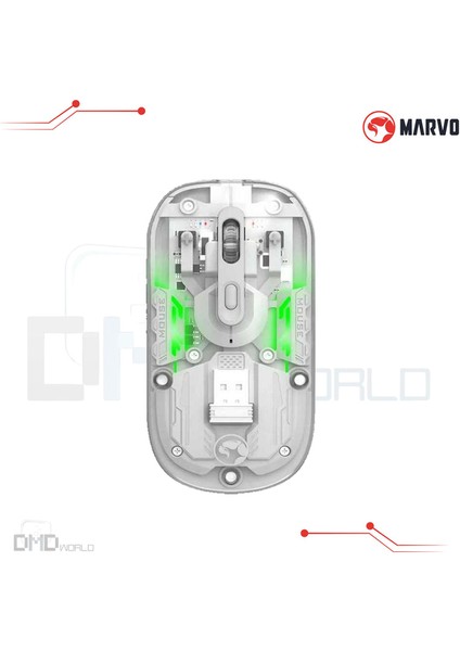 M808w Prism 20w 7 Renkli Sessiz Kablosuz Oyuncu Mouse