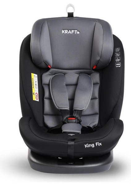 King Fix 0-36 kg 360 ° Dönebilen İsofix'li Oto Koltuğu