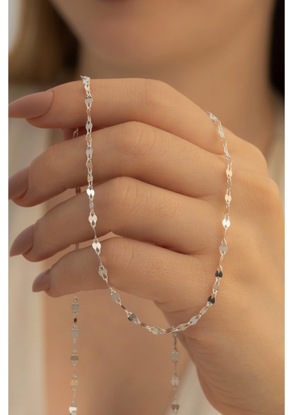 Kadın Gümüş Kolye - 2.5 mm Fırfır Model Gümüş Kolye fiyatları