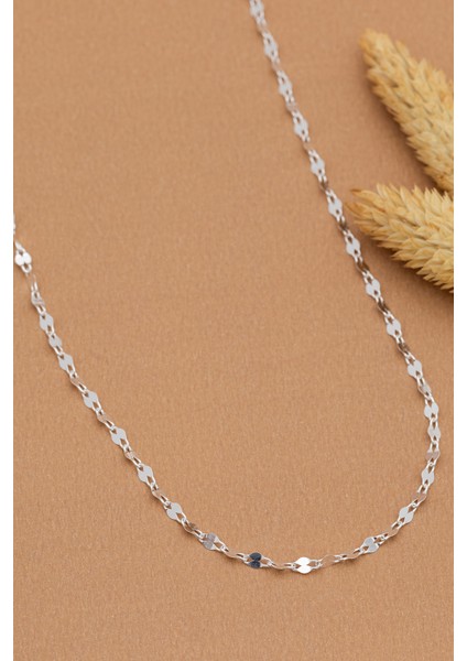 Kadın Gümüş Kolye - 2.5 mm Fırfır Model Gümüş Kolye modelleri